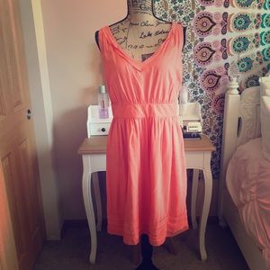 Coral summer dress